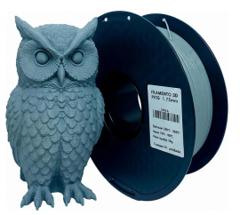 PETG Cinza 1.75mm 1kg Cor Brilhante Textura Macia Masterprint Filamento 3d