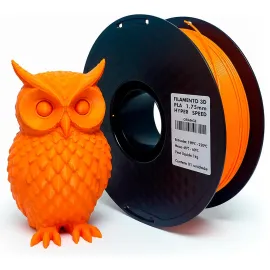 Pla Laranja 1.75mm 1kg Cor Brilhante Textura Macia Masterprint Filamento 3d