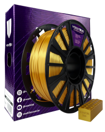 Filamento PLA  Silk Dourado Ultra