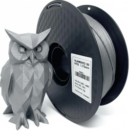 PETG PRATA 1.75mm 1kg Cor Brilhante Textura Macia Masterprint Filamento 3d