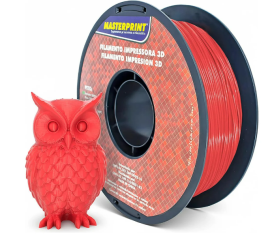 Petg Vermelho 1.75mm 1kg Alta Resist�ncia Bom Acabamento Masterprint Filamento 3d