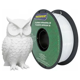 PETG Branco 1.75mm 1kg Cor Brilhante Textura Macia Masterprint Filamento 3d